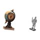 thumbnail image 5 of Figura decorativa moderna de caballero con globo terráqueo, reloj de mesa, adorno artesanal para escritorio, estante, dormitorio, armario, entrada, li, 5 of 8