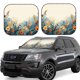 thumbnail image 1 of Balery Floral Mountain Landscape Parasol para parabrisas de coche de 2 piezas | Parasol plegable para parabrisas delantero de coche para la mayoría de sedanes-Small, 1 of 6