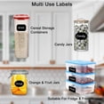 thumbnail image 3 of Chalkboard Style Labels with Marker, 64 Count - Reusable Jar Stickers for Organization, 3 of 5