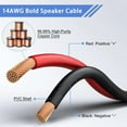 (2 Pack Speaker Bare Wire Cables to RCA Plugs Adapter Repair Speaker