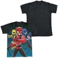 thumbnail image 2 of Power Rangers Battle Stance Unisex Adult Halloween Costume Sublimated T Shirt, 2 of 4