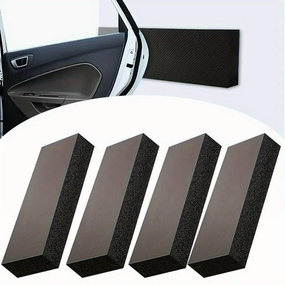 4 PCS Extra Thick Self-Adhesive EVA Foam Garage Door Protective Film - Anti-fouling and Fireproof Buffer Shield for Car Doors and Walls Suitable for Indoor/Outdoor Use