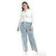 thumbnail image 4 of Blusa con jareta ajustable Roman Fashion /Tallas Extras, 1838 (Blanco) blanco 42, 4 of 5