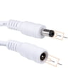 thumbnail image 2 of Uxcell Interruptor de palanca en línea de 12V CC con cable de alimentación macho a hembra de 5.5x2.1mm blanco 2 piezas, 2 of 5