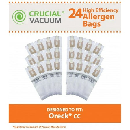 24 Oreck Type CC Paper Bags, Part # CCPK8, CCPK8DW