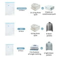 thumbnail image 2 of Vacuum Storage Solutions, Space Saver Vacuum Bags For Travel And Home, Reusable Compression Bags With Airtight Suction, Protection Against Dirt, Waterproof, 6 Pieces, 2 of 5