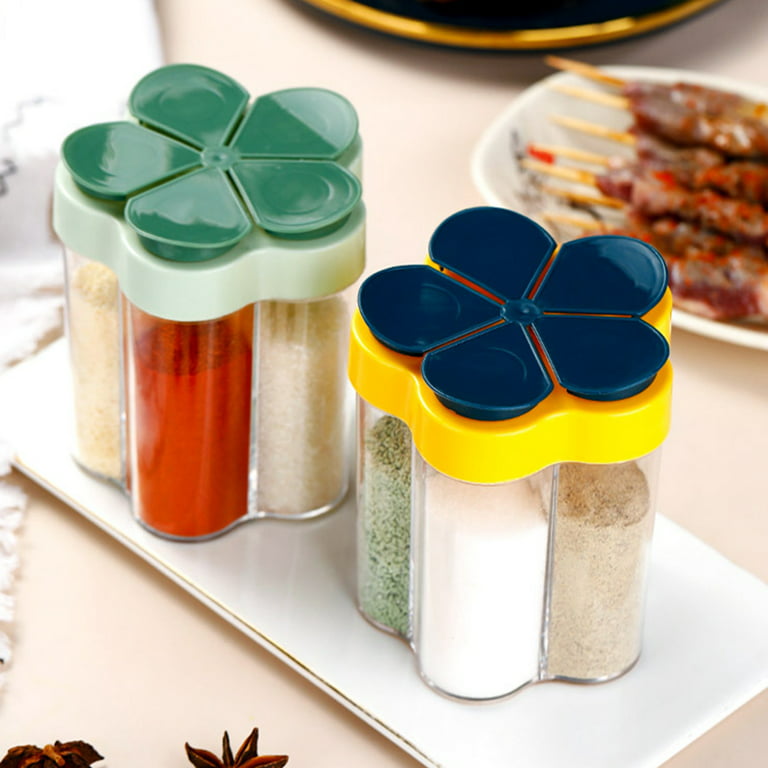 4/10/15/20pcs Spice Jars with Labels Plastic Transparent Spice Bottle  Containers for Spice Pepper Salt Cocina Kitchen Spice Jar