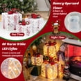 thumbnail image 5 of Topbuy Set of 3 Christmas Lighted Gift Boxes Battery Powered Present Boxes w/Red Bows 60 Warm Lights & 6 Hours Timing Function, 5 of 7