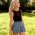 thumbnail image 5 of FSYBOA Girls Outfit Sets, Summer 2 Piece Fashion Casual Kids Tops and Skirts Set Black Size 5-6T, 5 of 9