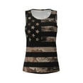 thumbnail image 3 of Picia American Flag with Desert Camouflage Pattern Women's Workout Tank Top,Breathable Activewear,Slim Fit Athletic Top,Versatile Workout Moisture-wicking top-Large, 3 of 9