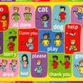 thumbnail image 3 of KC Cubs Playtime Collection ABC Alphabet ASL Sign Language Educational Learning Polypropylene Kids and Children Area Rug (8'2" x 9'10"), 3 of 6