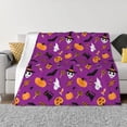thumbnail image 1 of Fotbe Halloween2 Manta de Franela con Estampado, Manta Ultrasuave para Cama, Sofá, Auto, Hipoalergénica y Antibolitas-50"x40", 1 of 6