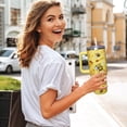 thumbnail image 2 of 40oz Bee Tumbler With Handle Lid and Straw -Bee gifts for women Bee Travel Coffee Cup-Bee Gifts For Bee Lover-Bee Mugs, 2 of 6