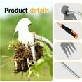 thumbnail image 3 of PYYAN-Weed Puller Tool2025 New Garden Weeder Tool Stainless Steel Hand Weeder Tool,4 Teethes Dual Purpose Weed Remover Tool Weeding Tools for Gardening (Rubber Handle), 3 of 4