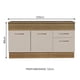 thumbnail image 2 of Gabinete Bajo Cocina Madesa Agata 150cm Con Encimera MC, 2 of 7