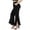 Black, variant on Womens Dance Party Fashion Pants Gothic Flare Pants High Waist Ruffles Split Stretchy Comfy Wide Leg Y2k Sweatpant Flowy Dressy Casual Trousers