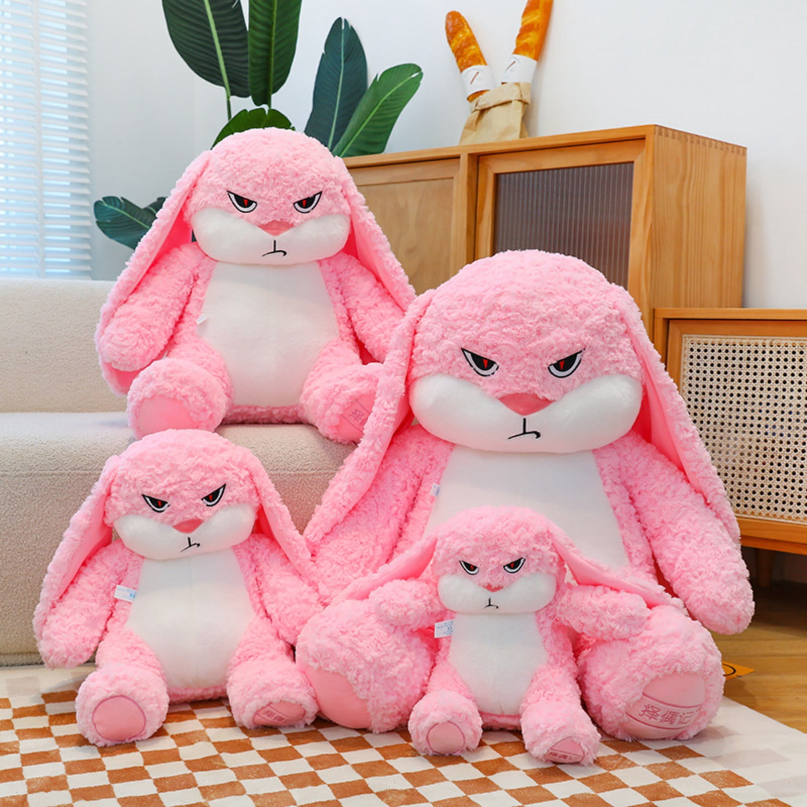 Cute Bunny Plush Toy Soft Stuffed Rabbit Doll Kawaii Gift Home Decor Plush Animal
