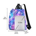 thumbnail image 3 of FORMRS Women's Travel Backpack Purse Anti-Theft Hidden Pockets Casual Shoulder Bag, Purple Starfish Pattern, 3 of 7