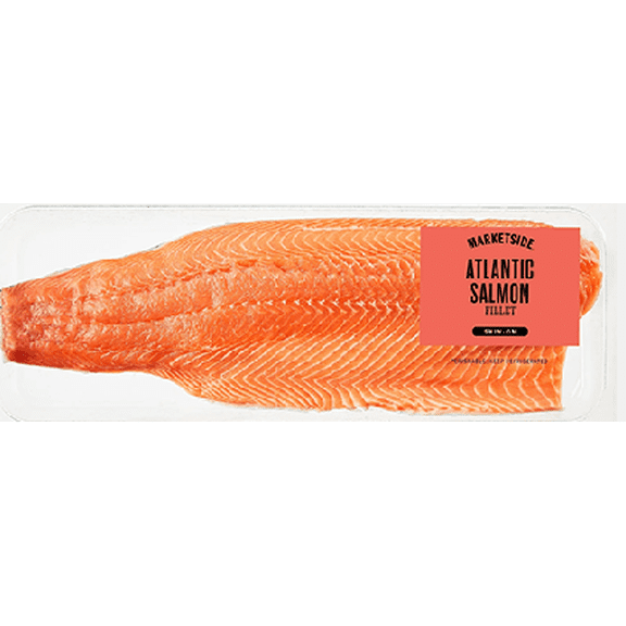 Marketside Skin-On Atlantic Salmon Fillet, 2.0-3.0 lb