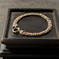thumbnail image 3 of Ross-Simons 14kt Yellow Gold Byzantine Bracelet With Diamond Accents, Women's, Adult, 3 of 6