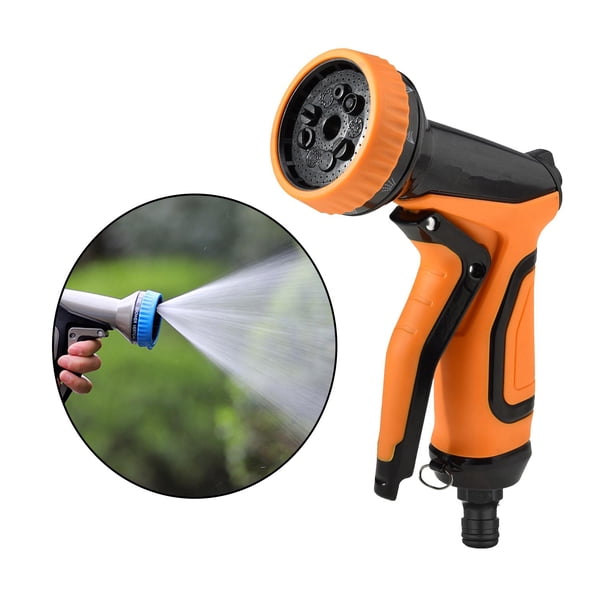 Boquilla de pulverización de de alta resistencia, boquilla de de agua ajustable a prueba de fugas multifuncional para jardín, riego Naranja Macarena Pulverizador de boquilla de manguera