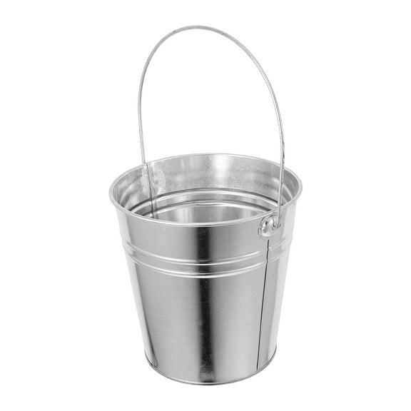 MLINS Decorative Iron Flower Bucket Vintage Metal Pail for Home Decor Desktop Flower Pot for Living Room Office Bedroom Party Decorations DIY Projects