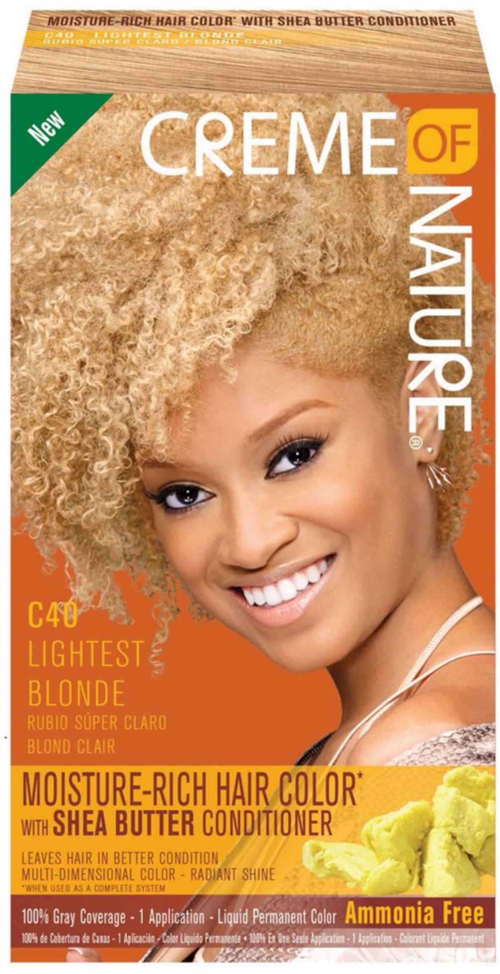 Creme of Nature Moisture Rich Hair Color Kit, C40 Light Blonde 1 ea