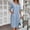 Blue, variant on Summer Dress Women's Dress Lightweight V Neck Beach Dress Half Sleeve Midi Dress Loose Knee Length Buttons Dress With Pockets Teenager Casual Dresses Dresses Casual Travel Dresses for Women Womens