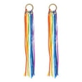 thumbnail image 1 of 2 piezas de juguetes de anillo de cinta sensorial para que desarrollan el juguete sensorial de reconocimiento de recién nacidos Arco iris con sonajero CUTICAT Anillo de cinta, 1 of 8