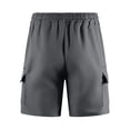 thumbnail image 5 of CCRFTGI Mens Shorts Cargo Casual Work Lounge Shorts Loose Fit Outdoor Short Drawstring Pants with Multi Pockets Dark Gray XL, 5 of 5