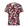 thumbnail image 3 of Rocae Rose Flowers for Men's Moisture-Wicking Crew Tee - T-Shirt for Sports, Outdoor Activities, and Casual WearXX-Large, 3 of 9