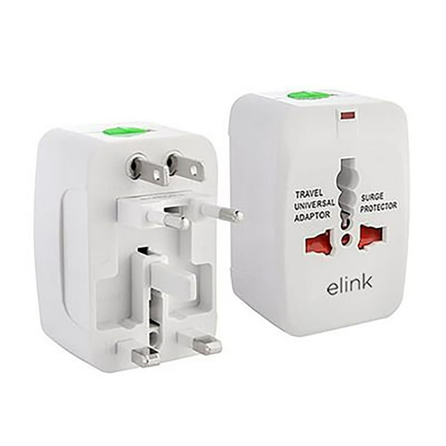 Elink - Universal Travel Adapter with Surge Protector, For Over 150 Countries