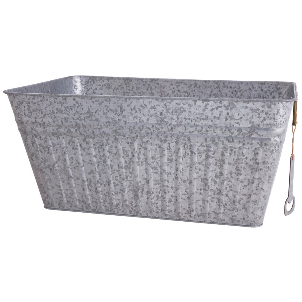 Better Homes & Gardens Large Rectangular Galvanized Tub