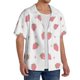 thumbnail image 2 of Fotbe Hand Drawn Strawberry Camisa Estampada de Manga Corta para Hombre, Casual de Verano, Estilo Playero, Sin Arrugas-Small, 2 of 5