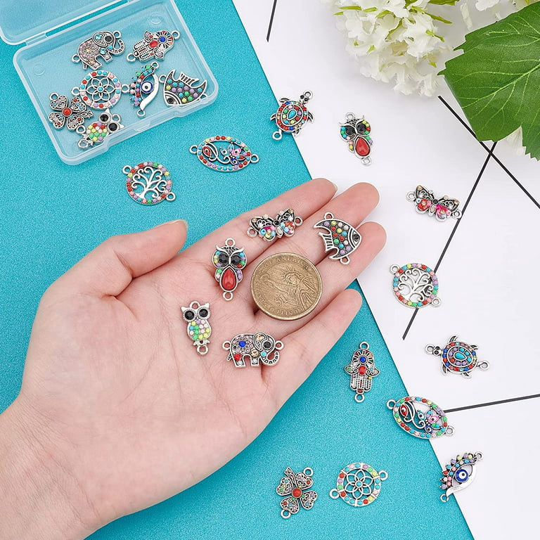 30 Pieces Owl Enamel Charms For Jewelry Making Colorful Owl Charms