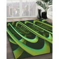 thumbnail image 2 of Ahgly Company Indoor Square Patterned Dark Forest Green Area Rugs, 8' Square, 2 of 6