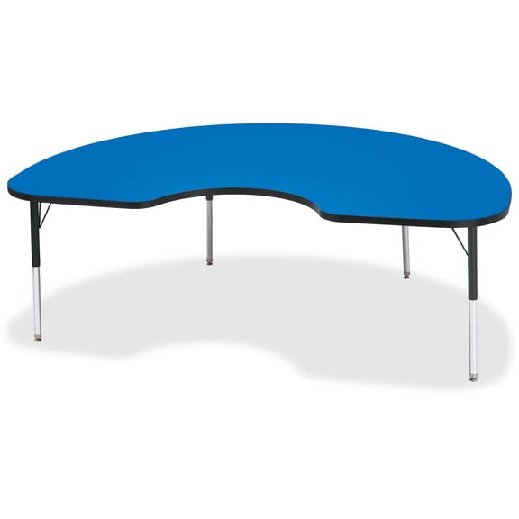 Jonti-Craft Kydz Activity Table - Kidney-Color:Blue,Size:48" X 72" 15" - 24"