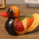 thumbnail image 2 of Pato MandaríN de Madera Modelo DecoracióN 6 Piezas Regalo de Boda Hecho A Mano Adorno de Noche Pato MandaríN Estatuilla, 2 of 5