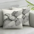 thumbnail image 2 of Nawypu  Throw Pillow Cover Sketch Sparrow Rectangular Sofa Pillow Case Cushion Cover for Home Couch Bed Decor  2pcs, 2 of 6