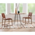 thumbnail image 4 of Riverbay Furniture Mid-Century Beech Wood and Leather Chair in Brown, 4 of 8
