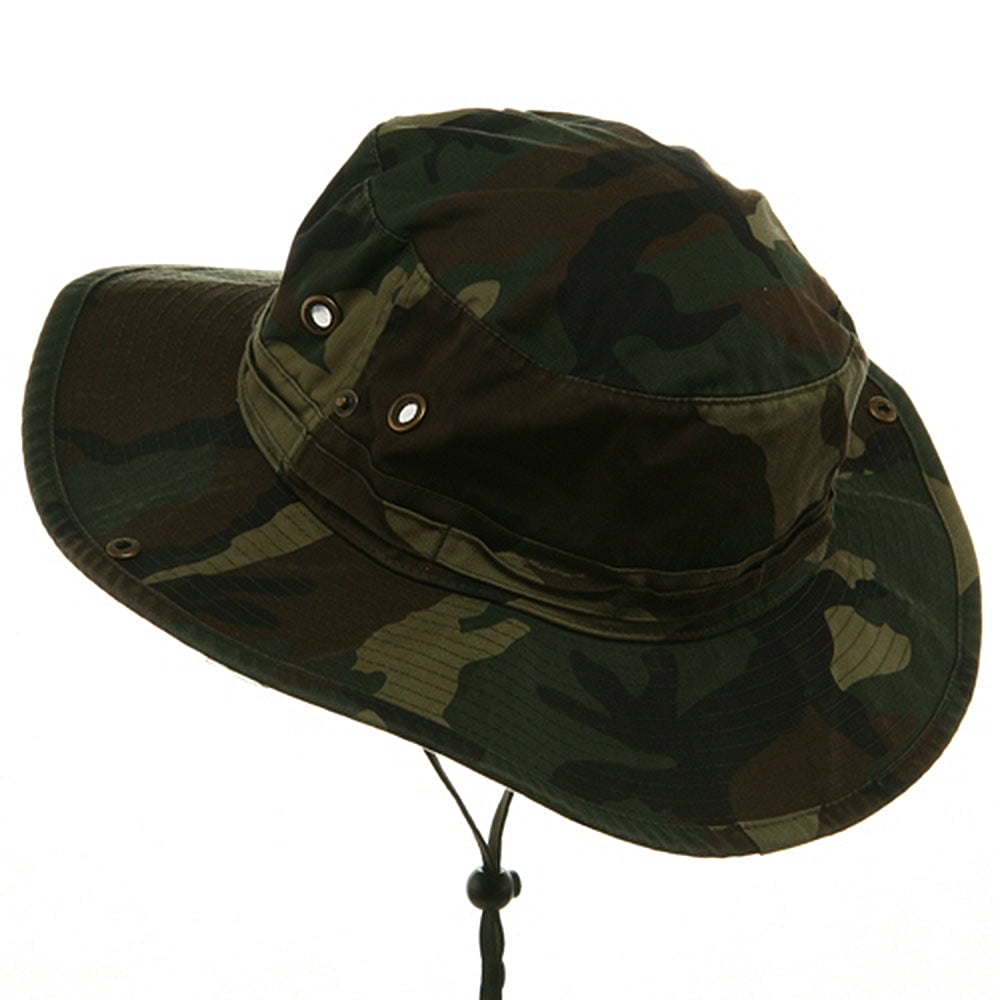 Big Size Washed Camo Hunting Hats - Camo 2XL-3XL