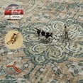 thumbnail image 3 of Alfombra lavable para sala de estar, 240 x 300 cm, color verde, 3 of 9