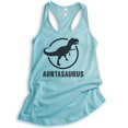 thumbnail image 1 of Auntasaurus Tank Top, Ladies Racerback Tank Top, Aunt Tank, Funny Tank, Cute Aunt Gift, Gift For Auntie, Cancun, Large, 1 of 3