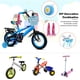 thumbnail image 1 of Canasta de bicicleta para niños tejidos para niñas acesorios de bicicleta frontal con serpentrones de manillar ciclo de 3 a 13 acesorios de decoració de bicicletas de, 1 of 7