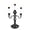 B, variant on Miwamany Halloween Skeleton LED Candle Light, Resin Skull Candlestick Figurine with Flickering Flameless Lamp, Battery Operated Spooky Tabletop Decor for Dining Room Mantel Indoor Party (16x7 Inch)