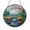 Acrylic 3.5 Inch, variant on Japanese Zen Garden Stained Glass Suncatcher with Koi Pond Scene, Tranquil Window Decor for Meditation Spaces