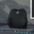 thumbnail image 1 of Almohada Confort Yotijar Cojín suave para asiento de automóvil Reposapiés Ergonómico Soporte para la espalda negro Almohada lumbar, 1 of 10
