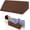 Brown, variant on Wedge Pillow for Side Sleeping, Body Positioning Foam Wedge Pillow, Side Wedge Pillow for Sleeping Non-Slip Back Positioning Pillow for Bed Sore Wedge (Dark Blue)
