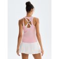 thumbnail image 7 of RUNNING GIRL Women’s Open Back Workout Tank Top Sleeveless Athletic Tennis Shirt Yoga Running Top Sportswear, 7 of 7