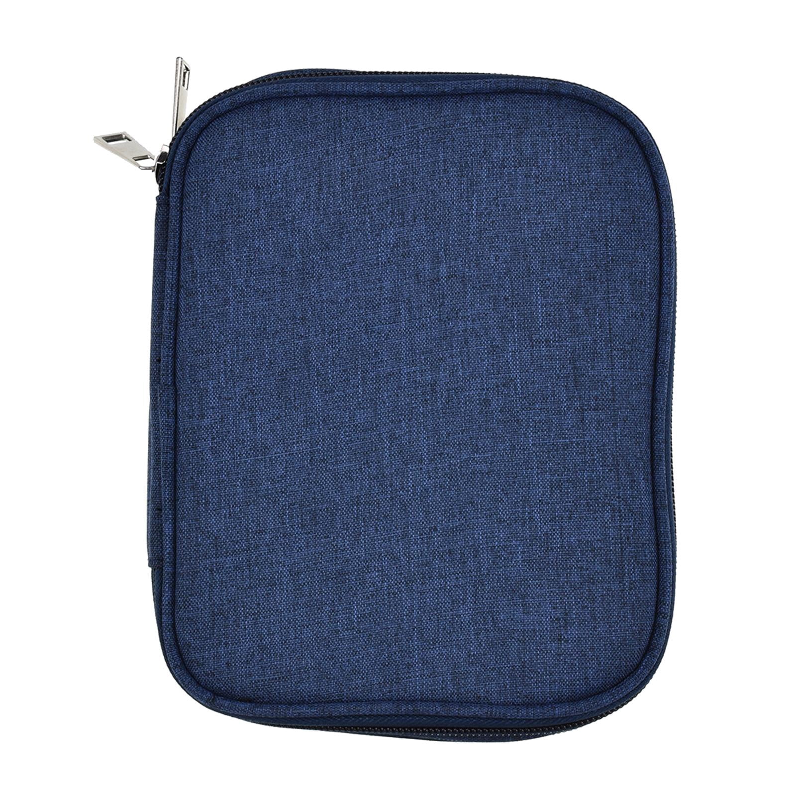 HOMYL Crochet Hook Case Storage Zipper Bag for Various Crochet Hooks Blue